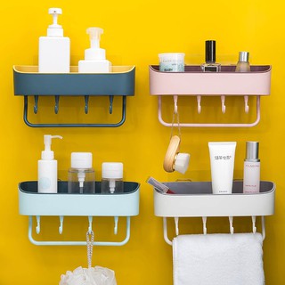 BST❀ Bathroom Shelf Storage Organizer Self Adhesive Wall Mounted Shower Rack Shampoo Combo  010