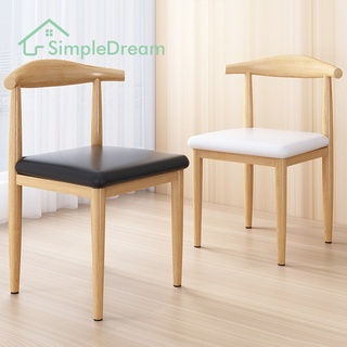 เก้าอี้ไม้ เก้าอี้กินข้าว woody chair พนักพิงที่ออกแบบตามหลักสรีระร่างกาย Sim6