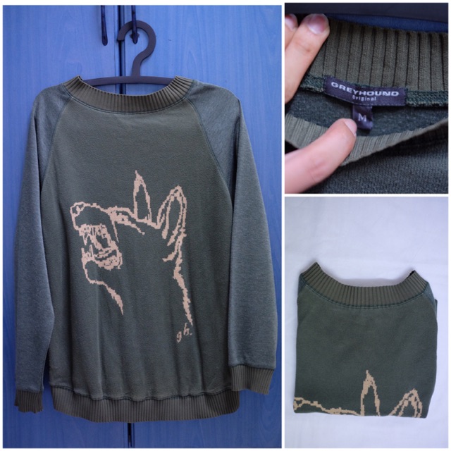 เสื้อกันหนาว Sweater Greyhound แท้💯%