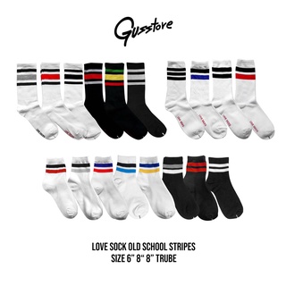 ถุงเท้าหนา โอลสคูล ลายแถบ Old School Sock ทรงโอลสคูล เนื้อนุ่มใส่เตะสเก็ตสบาย