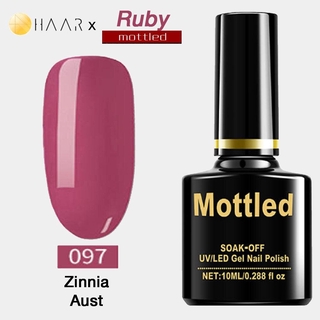 ยาทาเล็บ เจล Gel Nail Polish HAAR x Mottled Ruby Tone โทน รูบี้ ทัมทิม อัญมณี สี แดง ม่วง เทา น้ำตาล จัดจำหน่ายโดย HA...