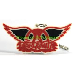 Aerosmith แอโรสมิธ พวงกุญแจ  ปั๊มนูน วงร็อค kc197 เกรดพรีเมี่ยม