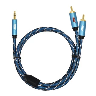 ERTK RCA TO AUX สายแปลง RCA 2 หัวเป็น AUX 3.5mm