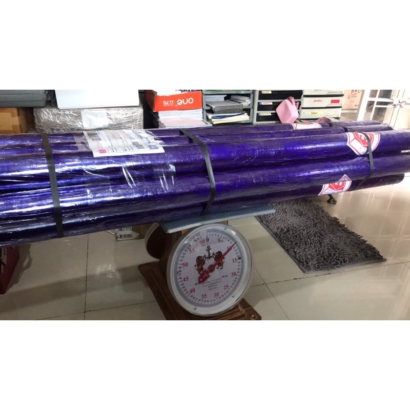 ม้วนพลาสติกPVC พลาสติกห่อของ กว้าง 54" หนา 0.03 มม. ยาว 25 หลา ตราช้าง , ยาว 45 และ 60 หลา ตราลูกโลก