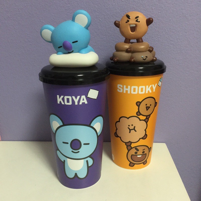 แก้วน้ำโรงหนัง sf - BT21