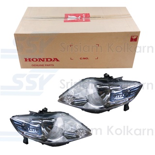 ของแท้ ไฟหน้า HONDA CITY ปี 06 ZX แท้ห้าง ขวา-ซ้าย ไม่มีหลอด (33101-SEL-T62/33151-SEL-T62) มุมมีแถบฟ้า ปี 06-08