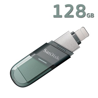 SanDisk iXpand Flash Drive Flip 128GB (SDIX90N-128G-GN6NE) แฟลชไดร์ฟใช้สำหรับ Phone และ Pad ประกัน  Synnex 2 ปี