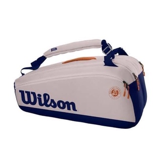 Wilson กระเป๋าใส่ไม้เทนนิส Roland Garros Premium 9 Pack