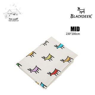 Blackdeer Table Sheet ผ้าปูโต๊ะ ผ้าปูพื้น ผ้าปูเต็นท์ลายกวางดำ ม้วนเก็บได้ (จัดส่งจากไทย)