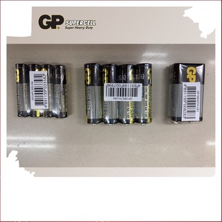 ถ่าน GP Supercell Carbon Zinc ) AA / AAA / 9V (เลือกขนาดได้)