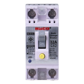 Breaker EARTH LEAKAGE BREAKER PANASONIC SB-E32L 2P WHITE Circuit breaker Electrical work เบรกเกอร์ เซฟตี้เบรกเกอร์ HACO