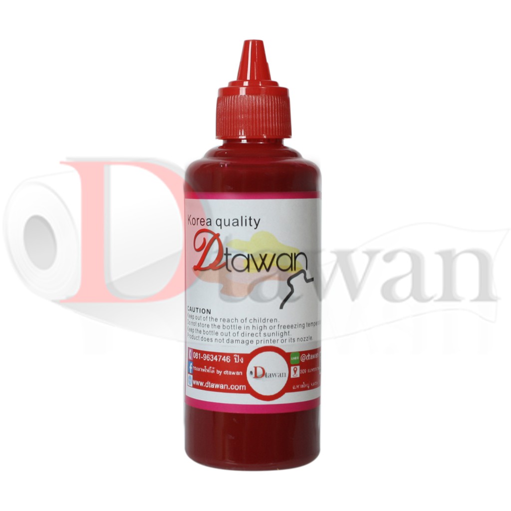 DTawan น้ำหมึก ซับลิเมชัน SUBLIMATION KOREA QUALITY คุณภาพสูง สำหรับปริ้นเตอร์เอปสัน ขนาด 100 ML. (BK,C,M,Y,LC,LM)