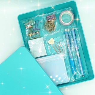 เซตเครื่องเขียน ในกล่องอลูมิเนียม School Office Stationery set in aluminum box