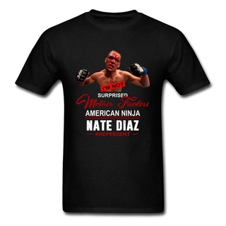 เสื้อยืดfashionเสื้อยืดผ้าฝ้าย พิมพ์ลายนักมวยปล้ํา Nate Diaz Winner &amp; 39;s สไตล์คลาสสิก สําหรับผู้ชาย UI321T22660S-5XL