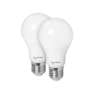 หลอด LED หลอดไฟ LED TOSHIBA A60 SHINE 9 วัตต์ WARMWHITE E27 2 ชิ้น/แพ็ค