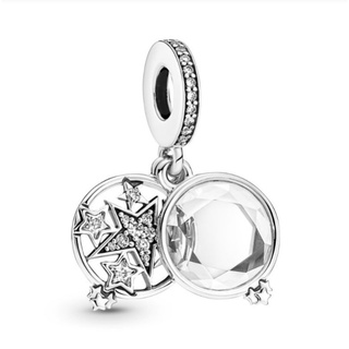 (พร้อมส่ง)*New*Pandora Magnified Star Double Dangle Charm