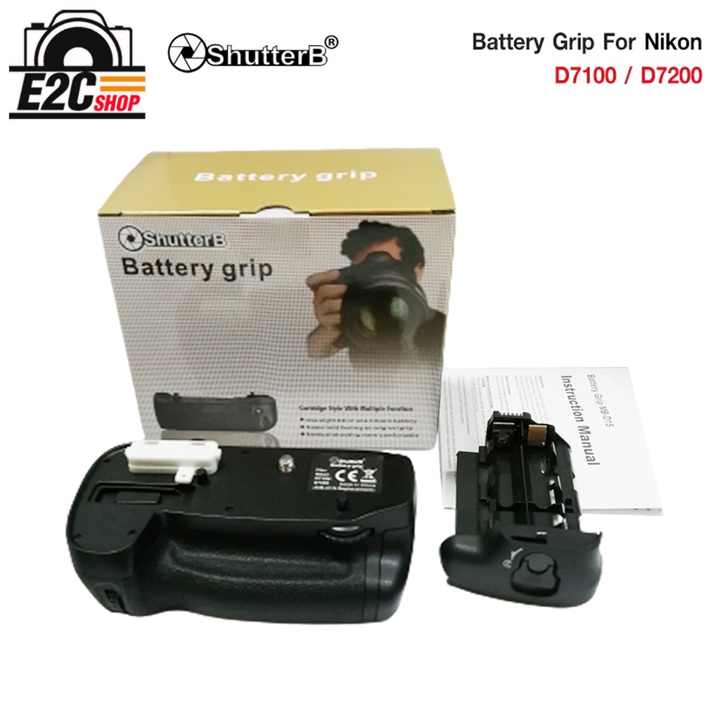 SHUTTER B GRIP FOR NIKON D7100/D7200 เเบตเตอรี่กริปสำหรับกล้อง Nikon D7100 ประกันศูนย์ไทย 1 ปี