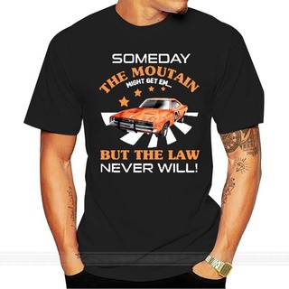 เสื้อยืด พิมพ์ลาย The Mountain Might Got But The Law Never Will-Dukes Of Hazzard แฟชั่นยอดนิยม สําหรับผู้ชาย