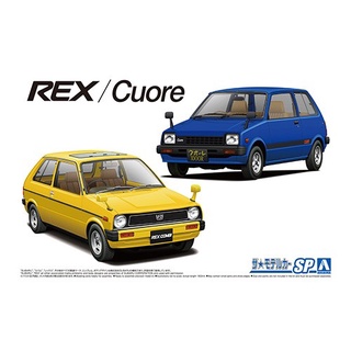 Aoshima 1/24 Subaru Rex Combi (KM1) , Daihatsu Cuore (L55) 1981