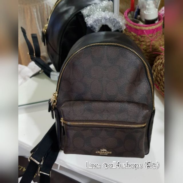 Extramary Used Once Coach Signature Mini Charlie Backpack เพิ่งซื้อต้นปี 2018