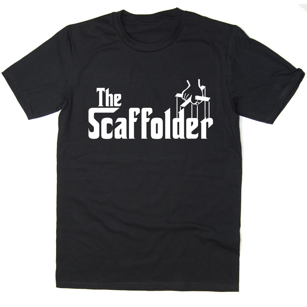 เสื้อยืดผ้าฝ้ายพิมพ์ลายคลาสสิก เสื้อยืดลําลอง พิมพ์ลาย The Scaffolder Godfather Spoof เข้ากับทุกการแต่งกาย สําหรับผู้ชาย