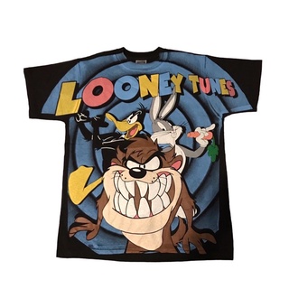 เสื้อยืดการ์ตูนโอเวอร์ปริ้น LOONY TUNES ผ้าฟอกเก่านุ่ม ใส่สบาย Size L - XL โปรดระบุไซร้ ในแชทน่ะค่ะ