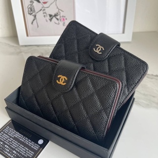 chanel wallet zippy size ขนาดกลาง แบบซิป ใส่แบงค์ได้