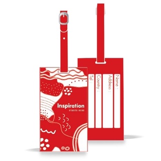 Luggage Tag Inspiration Red