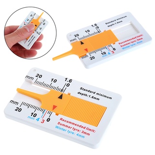 Sel 1 ชิ้น ใหม่ เกจวัดความลึกดอกยาง รถพ่วง รถจักรยานยนต์ เครื่องมือวัดล้อ