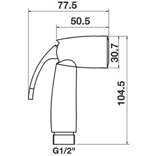 HAFELE 485.95.048 ชุดหัวและสายฉีดชำระ สายชำระ สายฉีดชำระ สแตนเลส เฮเฟเล่