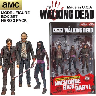 Model Figma งานแท้ McFarlane THE Walking Dead เดอะวอล์กกิงเดด Set / 3 Pack Michonne มิโชน Rick ริค ไกรมส์ Daryl แดริล