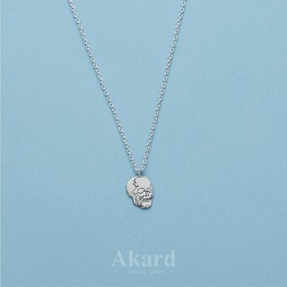 สร้อยคอพร้อมจี้รูปกะโหลก Skull เงินแท้