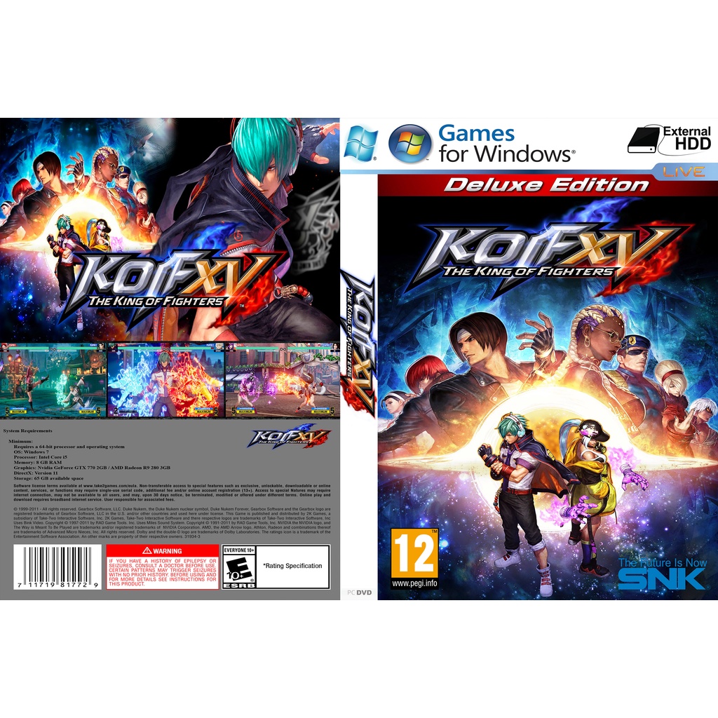 THE KING OF FIGHTERS XV : เกมพีซี Deluxe Edition [Pendrive INSTALLATION]