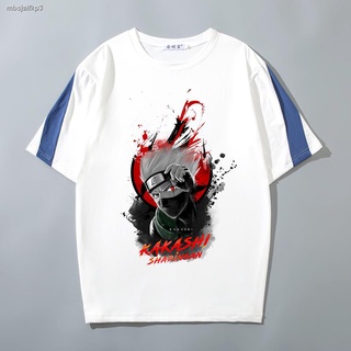 Naruto T-shirtเสื้อยืดนารูโตะ∋Hokage Ninja แขนสั้นผู้ชายหลวมขนาดใหญ่ Naruto พิมพ์ครึ่งแขนเสื้อ top bottoming ins เสื้อยื