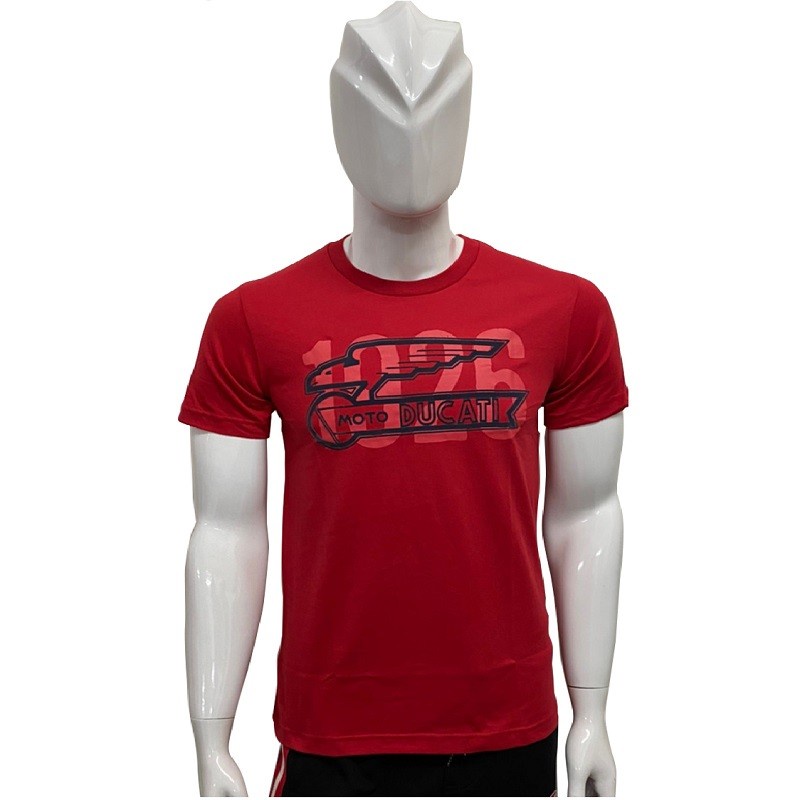 DUCATI T-Shirt เสื้อยืดดูคาติ DCT52 003 สีแดง