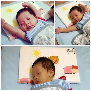 หมอนยางพาราทารกน้อย แบบเรียบ Latex Baby Pillow 2.5cm.