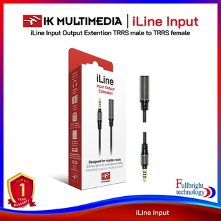 IK Multimedia iLine Input Output Extention 1/8 (3.5mm) TRRS male to 1/8 (3.5mm) TRRS female รับประกันศูนย์ไทย 1 ปี