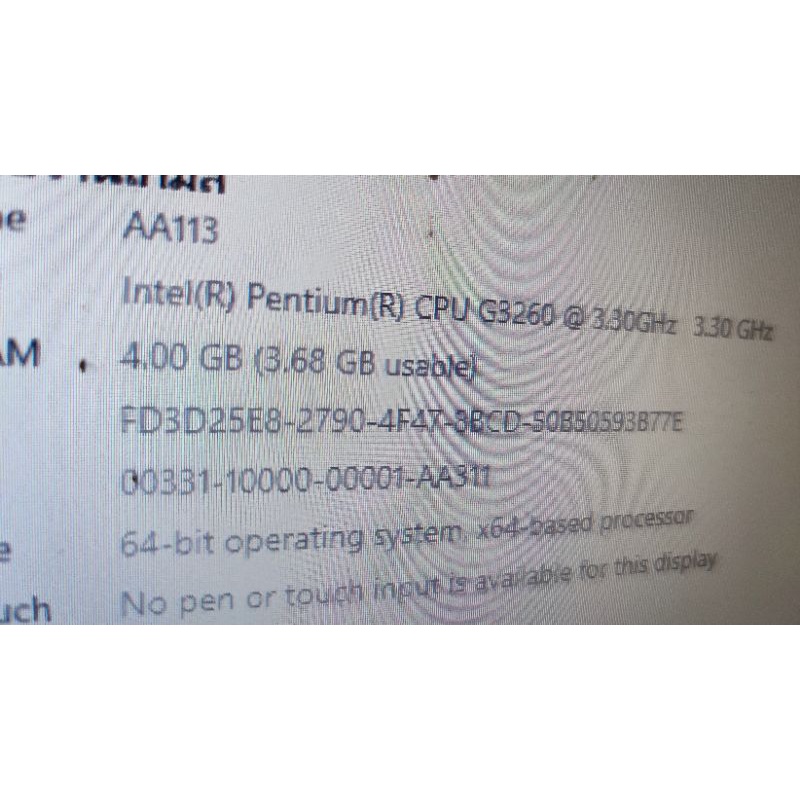 G3260 ram4gb mb h81m vg4 สำหรับประกอบ