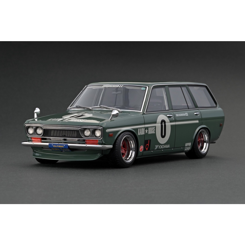 Ignition Model : IG2217 1/18 Datsun Bluebired (510) Wagon Green KAIDO★HOUSE