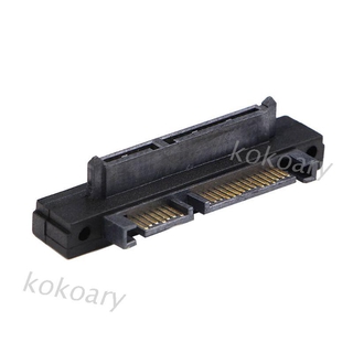 90 DEGREE Kok อะแดปเตอร์แปลงคอมพิวเตอร์ 90 องศา Angled Sata 22 ( 7 + 15 ) Pin Male To Female