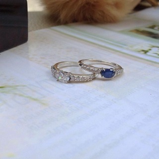 Ami Ring แหวน​วินเทจ​ ตัวเรือน​เงิน​แท้​ 925​
