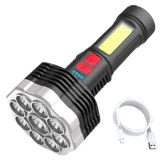 ไฟฉาย LED 1000 Lumens ชาร์จ USB แบบพกพา ขนาดเล็ก สําหรับกลางแจ้ง