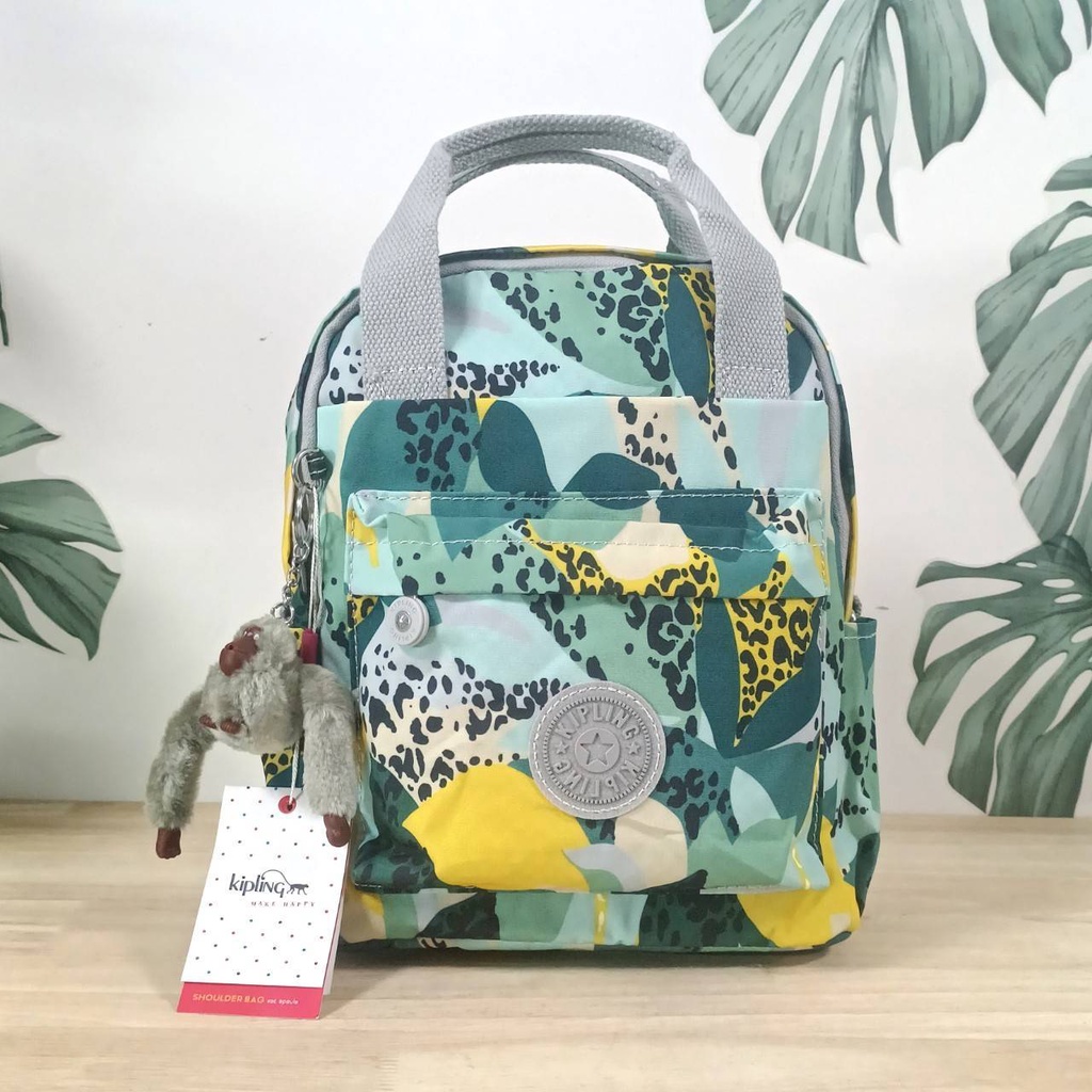kipling กระเป๋าเป้ 3 WAYS MINI Backpack กระเป๋าคิปลิง กระเป๋าคิบลิ้งของแท้ เป้ ที่สะพายข้างได้ น่ารั