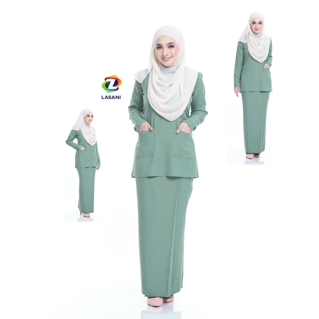 Baju Kurung Kedah (Pocketed) (ซิปที่แขน) - Modern Mini Kurung