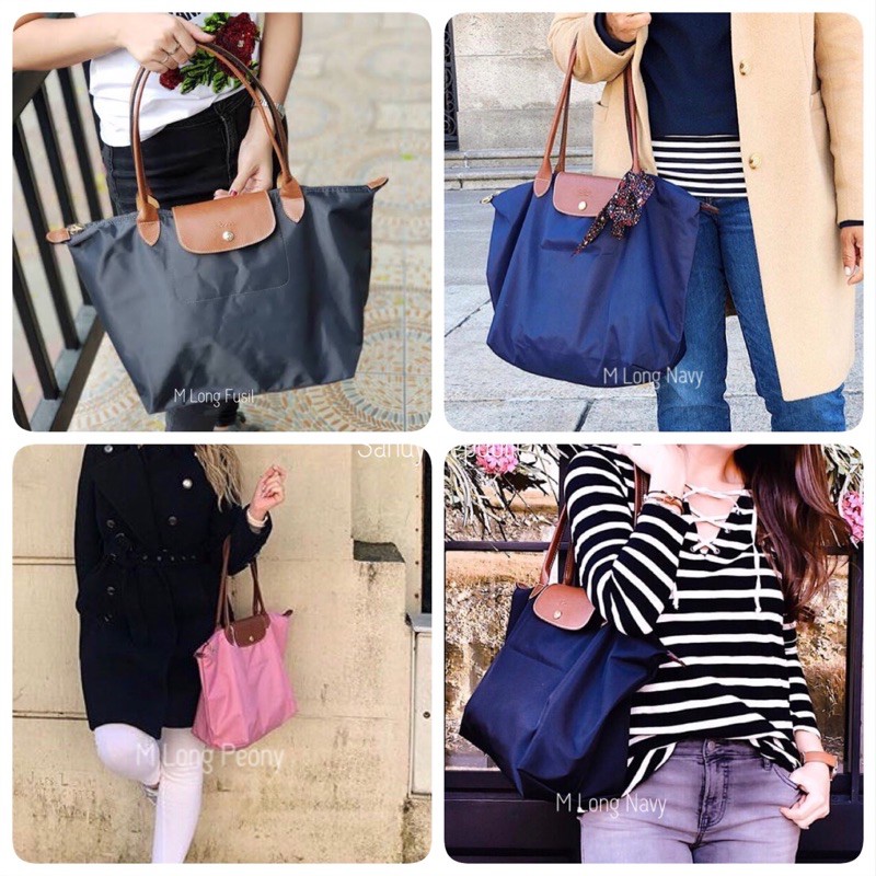 พร้อมส่ง * Longchamp le Pliage ไซส์ M(L) หูยาว - shop เรียก L Long