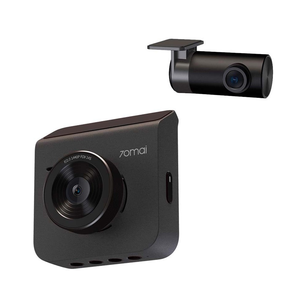 (A400-1 Set GRAY-T)70mai Car Dash Camกล้องติดรถยนต์อุปกรณ์เสริมภายในรถยนต์ ความละเอียด 1440P Quad HD กล้อง 3.6 ล้