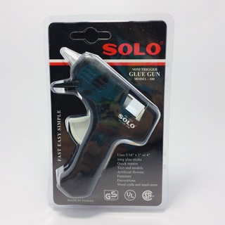 SOLO ปืนยิงกาวไฟฟ้า Glue Gun Model 100 ของแท้ พร้อมกาวแท่งในแพ็ก ปืนยิงกาวร้อน ปืนกาวร้อน