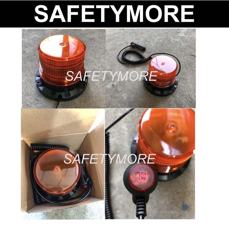 ไฟไซเรนLED ติดหลังคา 12/24V ฐานแม่เหล็ก ไฟไซเรนหลังเต่าติดรถ ไฟฉุกเฉิน Revolving Warning Light ราคา ถูกที่สุด ดีลบีเคเค แกลเลอรีภาพที่ 5