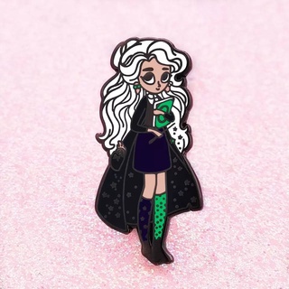 เข็มกลัด / หมุดโลหะ ลูน่าเลิฟกู๊ด Luna Lovegood Magic Girl ⬜🟨🟩🟪🔮🧙‍♀️ (Hard Enamel Pin)