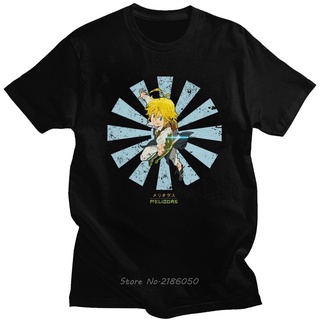 พร้อมส่ง เสื้อยืดแขนสั้น ผ้าฝ้าย 100% พิมพ์ลาย Seven Deadly Sins Awesome Nanatsu No Zai Meliodas หลากสี แฟชั่นฤดูร้อน สไ